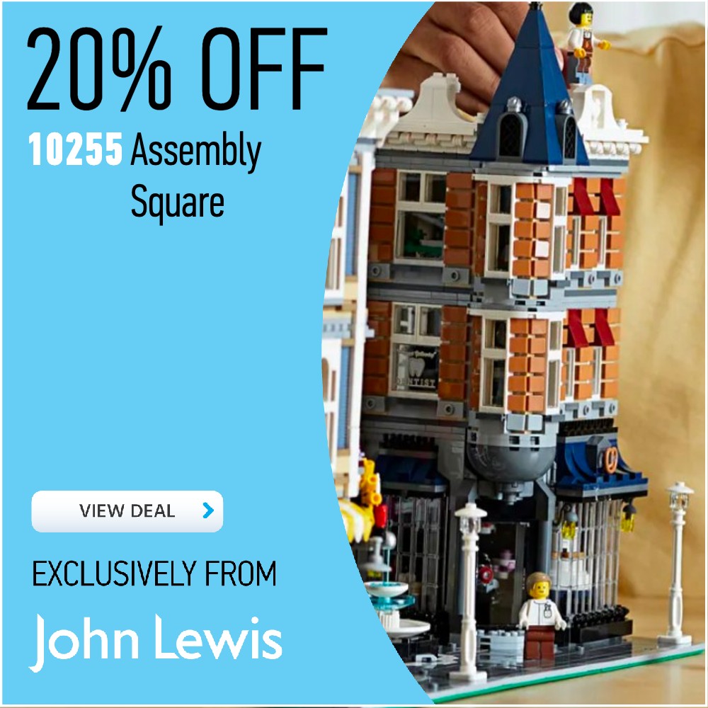 LEGO Icons 10255 Assembly Square John Lewis deal card