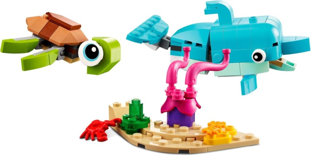 LEGO Creator 3 in 1 31128 Dolphin and Turtle 3 1024x512