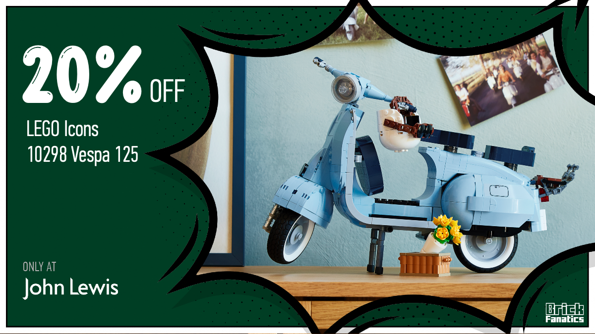 John Lewis slashes price of 10298 Vespa 125 in new LEGO sale