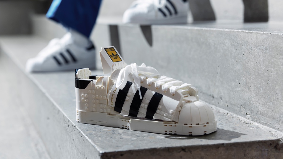 Giant LEGO Adidas Originals Superstar sneaker showcased at ComplexCon 2021