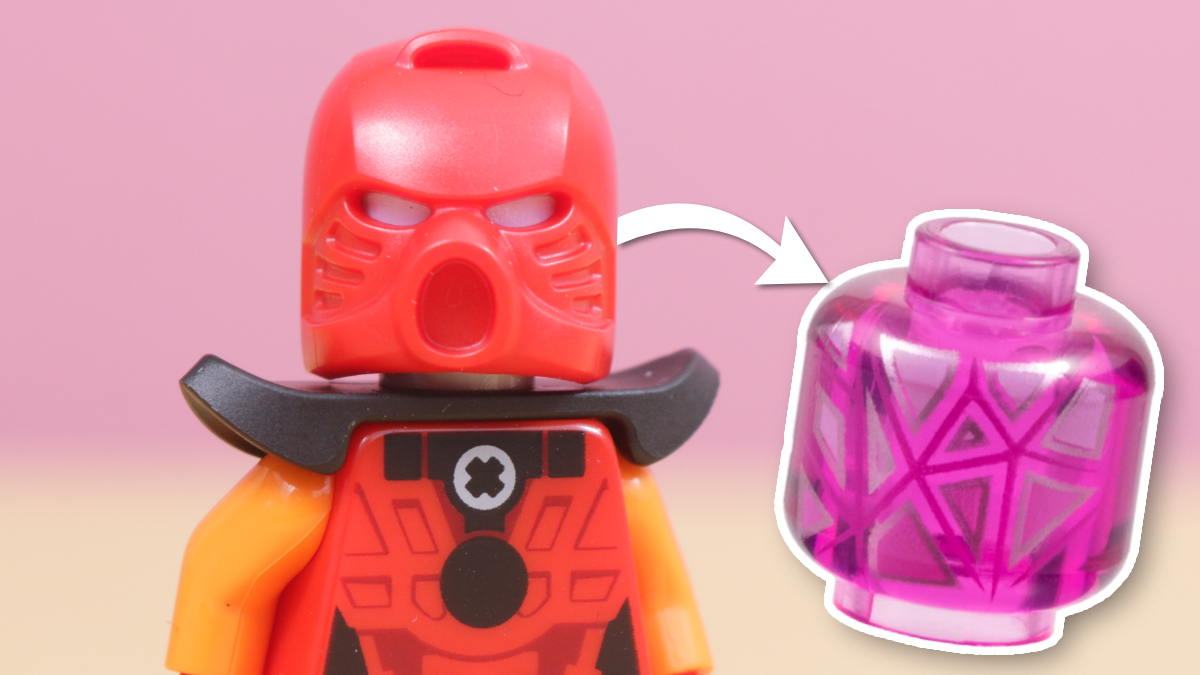 Attention, BIONICLE fans: buy your trans-pink LEGO heads now