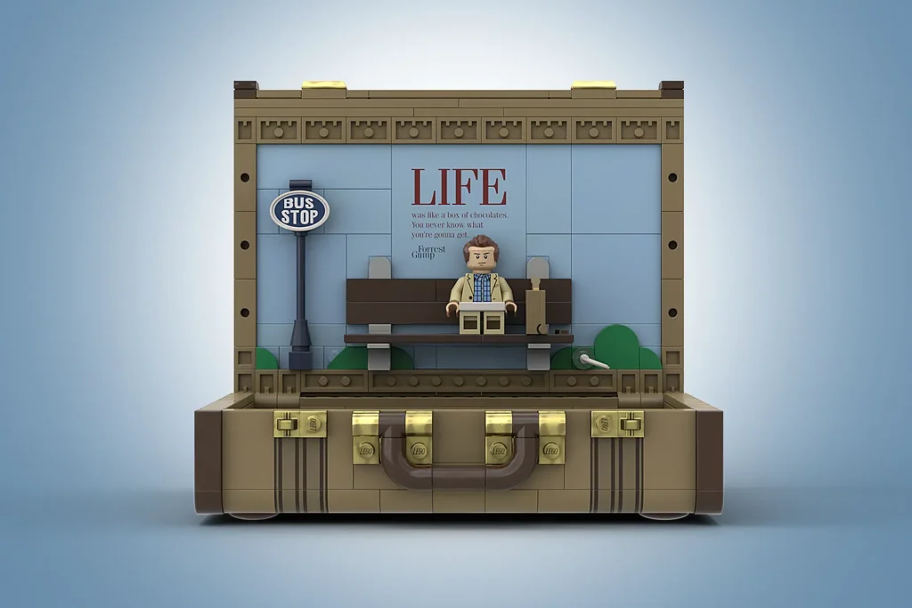 LEGO Ideas Forrest Gump – Suitcase of Memories 2 1024x683