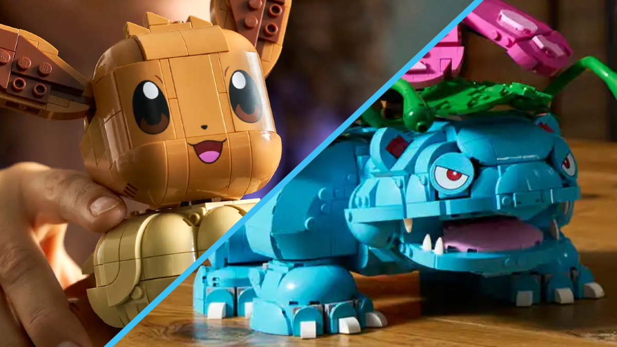 One LEGO Pokémon face ultimately set the scale for each build