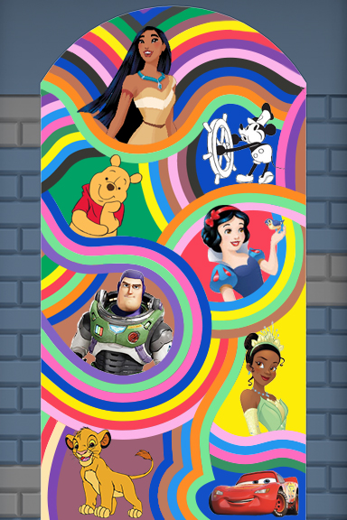 Building 100 Years of Wonder with the LEGO Group Disney Lakwena Maciver Kaleidowaves Mural