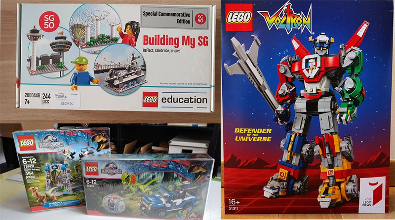 LEGO Ideas Voltron, Singapore exclusive and Jurassic World sets up for auction