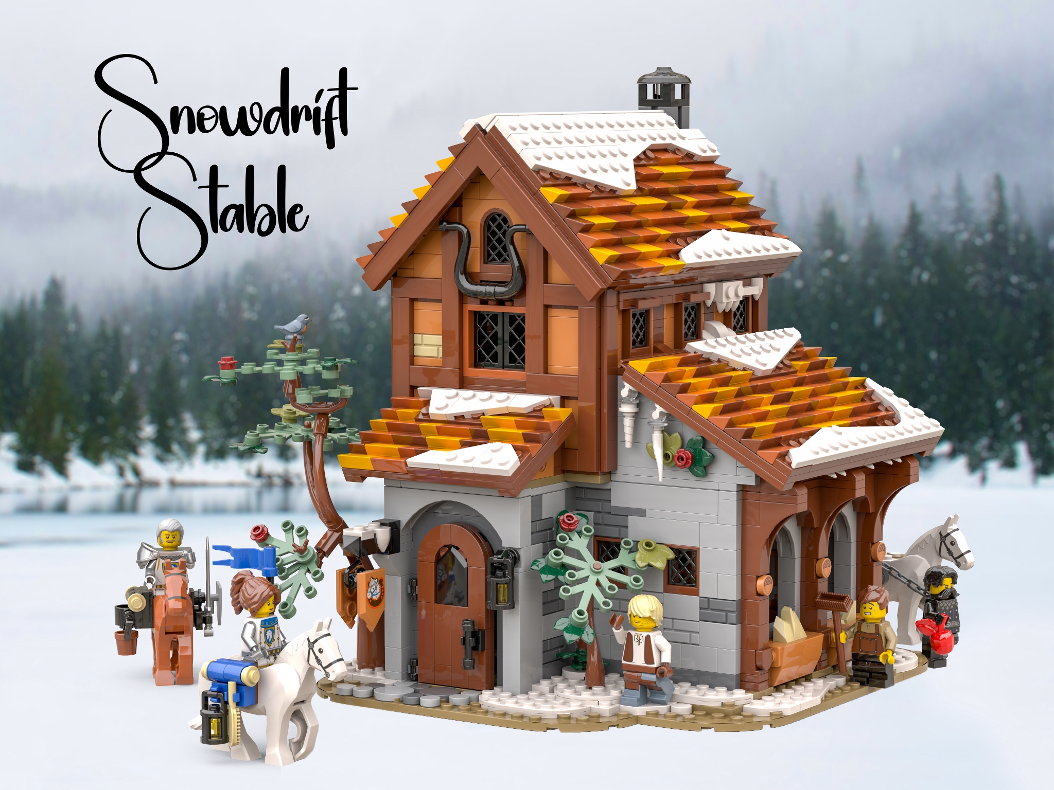 BrickLink Designer Program Series 11 Snowdrift Stable